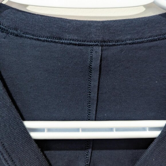 Lululemon Navy Hold Tight Straight-Hem Cropped Long-Sleeve Shirt Yoga Athleisure - Picture 5 of 8